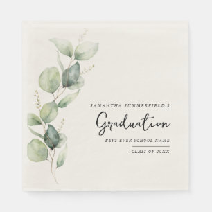 Aquarellpapier 2025 Eukalyptus Abschluss Serviette