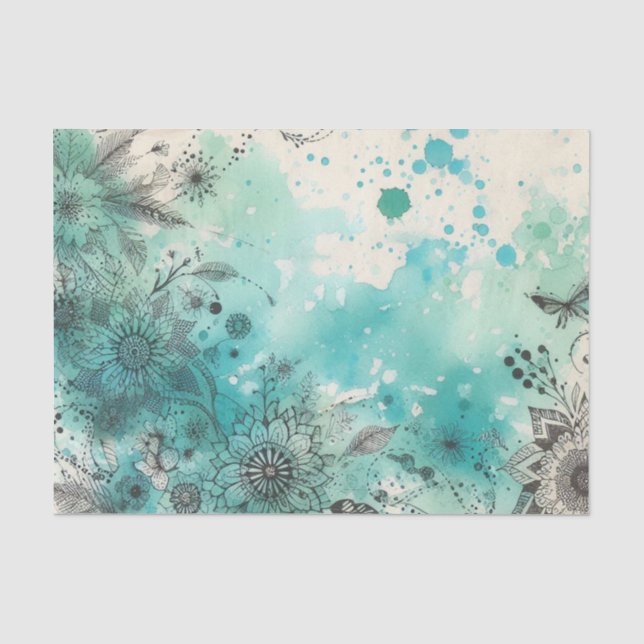Aquarellpapier Seidenpapier (Vorderseite)