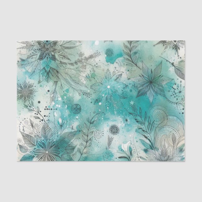 Aquarellpapier Seidenpapier (Vorderseite)
