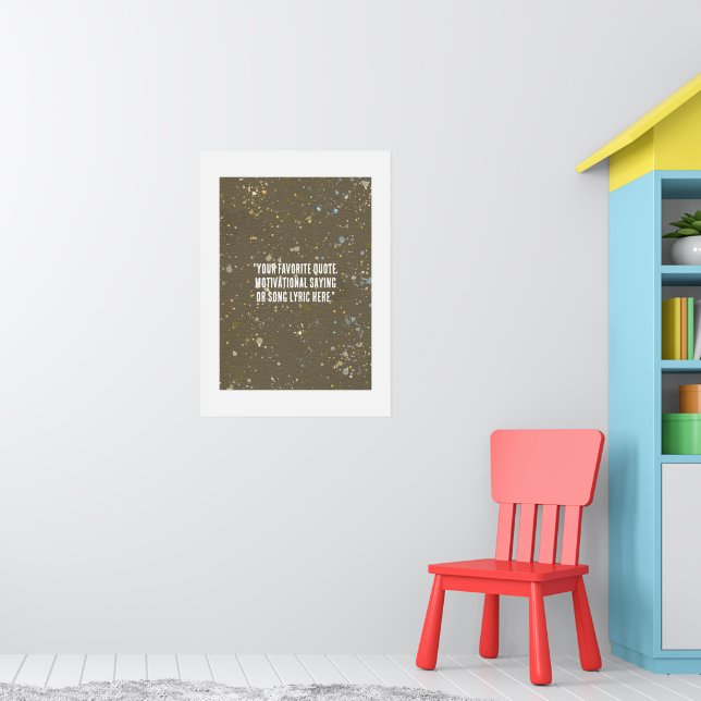Aquarellpapier-Textur-Hintergrund Poster (Kinderzimmer 1)