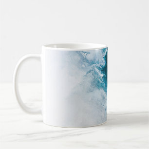 Aquarellpapierhintergrund. Abstrakte gemalte Illu Kaffeetasse