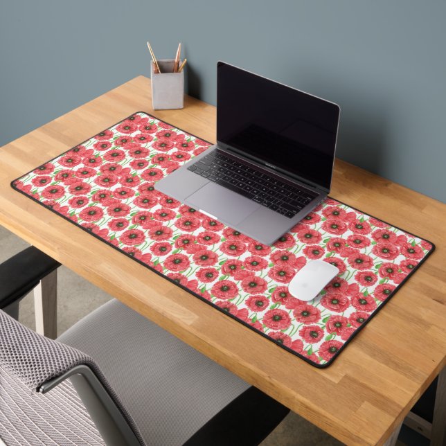 Aquarellpappenpapier mit Blumenmuster Schreibtischunterlage (Büro 2)