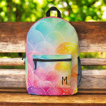 Aquarellpastellfarben Niedliches Monogramm Bedruckter Rucksack<br><div class="desc">Verlängern Sie den Tag Ihres Kindes mit dem Niedlichen Monogram-bedruckten Rucksack in Aquarellfarben, Pastellfarben und Regenbogen. Dieser bezaubernde Rucksack ist mit einem wunderschönen, pastellfarbenen Regenbogendesign mit flauschigen Wolken ausgestattet, das mit dem Monogramm Ihres Kindes für eine persönliche Touch angepasst werden kann. Es ist aus langlebigen Materialien gefertigt und verfügt über...</div>