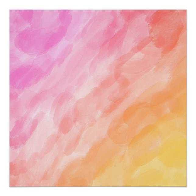 Aquarellpastellfarben Poster (Vorderseite)