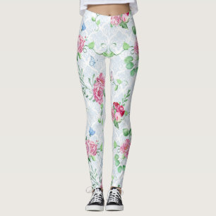 Aquarellpeere, Schmetterlingswasserfarbe Leggings