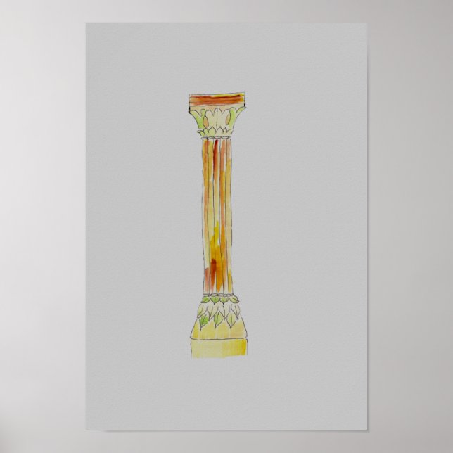Aquarellpfeiler 1 poster (Vorne)