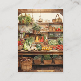 Aquarellpflanze Hintergrund Visitenkarte