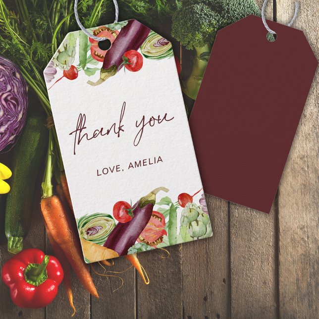 Aquarellpflanze neutrale Geschlechtsdusche Geschenkanhänger (Von Creator hochgeladen)