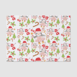 Aquarellpinguin Ballerina Weihnachten Seidenpapier