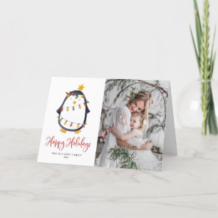 Aquarellpinguin Snowglobe Foto Weihnachten