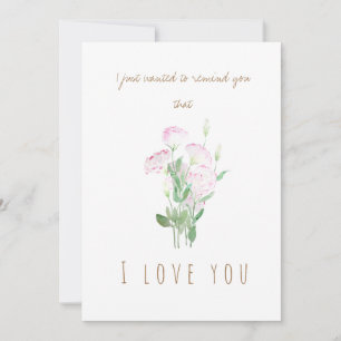 Aquarellpinke Eustoma Blume Grußkarte Einladung