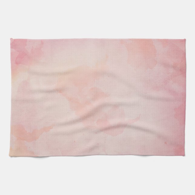 Aquarellpinke Geschirrtuch (Horizontal)