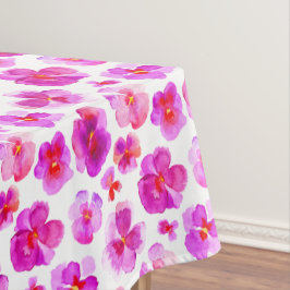 Aquarellpinke Pansy blumenfarbene Blume Tischdecke