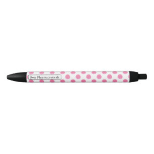 Aquarellpinke Polka-Punkte-Design Kugelschreiber