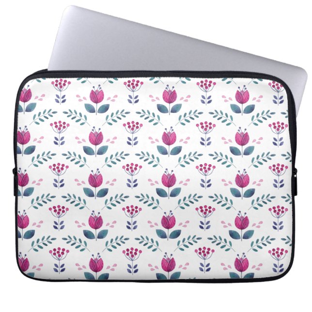 Aquarellpinsel Laptopschutzhülle (Vorderseite)