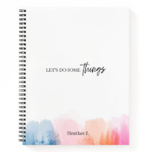 Aquarellpinsel Schlaganfälle Multifarben-Notebook