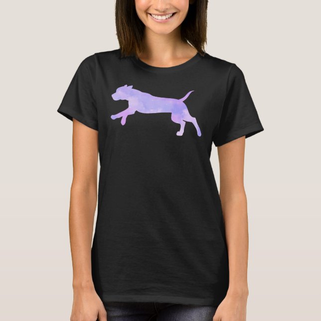 Aquarellpitbull 436 T-Shirt (Vorderseite)