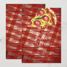 Aquarellpizza Slices Birthday Party Script B