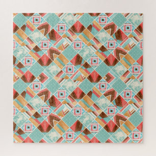 Aquarellplatz, geometrischer Hintergrund mit Flick