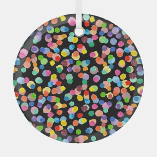 Aquarellpolka Dot, Osterhintergrund. Ornament Aus Glas