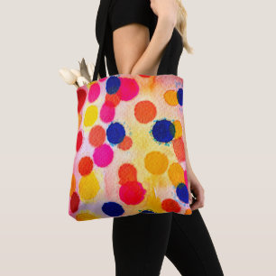 Aquarellpolka dotiert niedliche Kreise Tasche