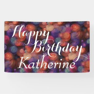 Aquarellpolka Dots Muster + Ihre Ideen Banner