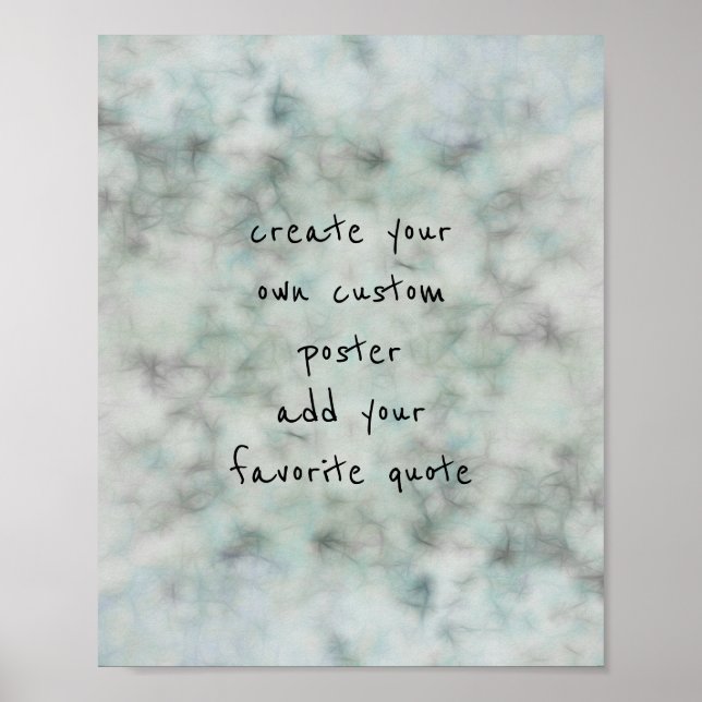 Aquarellposter kreieren Ihre eigene Wand-Kunst Poster (Vorne)