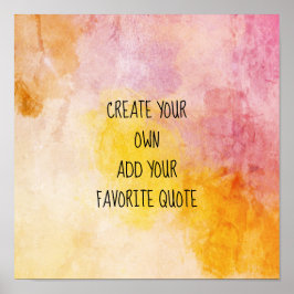 Aquarellposter kreieren Ihre eigene Wand-Kunst Poster