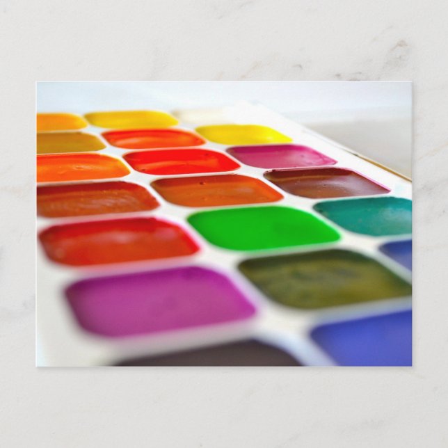 Aquarellpostkarte Postkarte (Vorderseite)