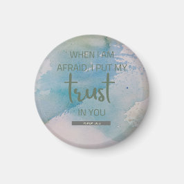 Aquarellpsalm 56:3 magnet