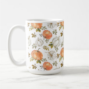 Aquarellpumpen und Blattmuster Kaffeetasse