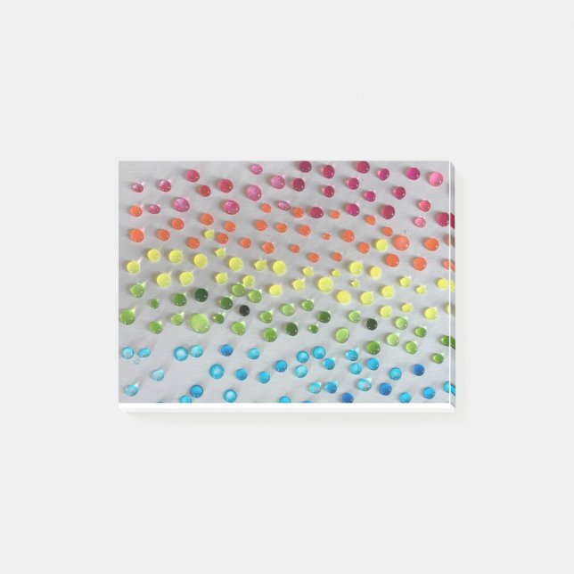 Aquarellpunkte Post-it Klebezettel (Vorderseite)