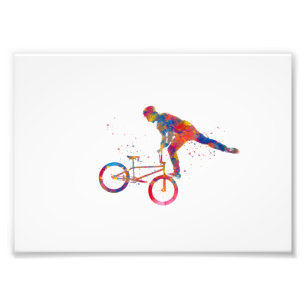Aquarellrad-Rennen Fotodruck