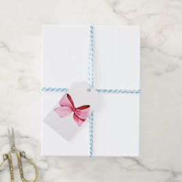 Aquarellrosa Geschenkanhänger
