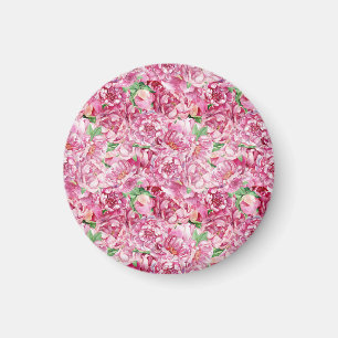 Aquarellrosa-Peonies Magnet