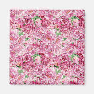 Aquarellrosa-Peonies Magnet