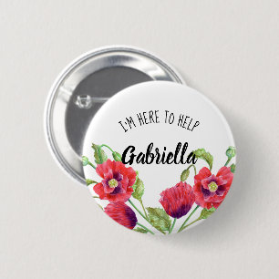 Aquarellrote Pflaumen hier, um zu helfen Button