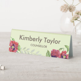 Aquarellrote Poppies Blumengestelle Tischaufsteller