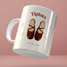Aquarellrote Schuhe Illustration Tasse