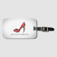 Aquarellroter High Heel Schuhstiletto