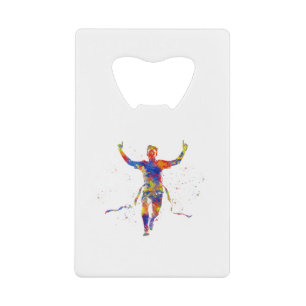 Aquarellrunner Geldbeutel Flaschenöffner