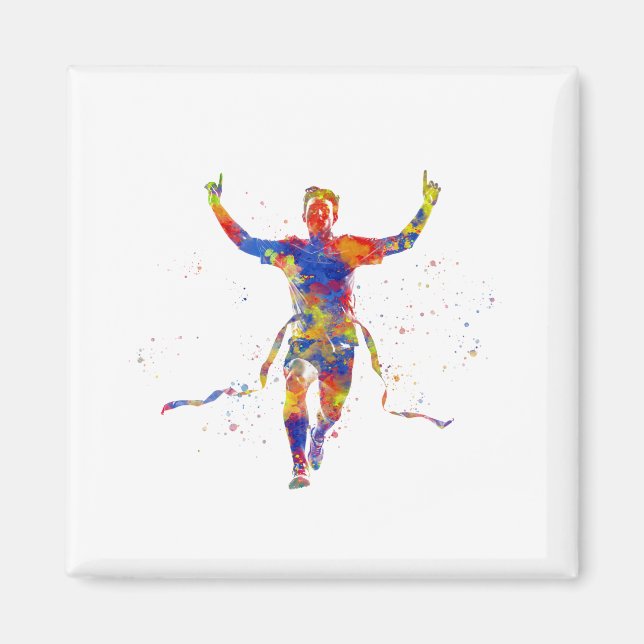 Aquarellrunner Magnet (Vorne)