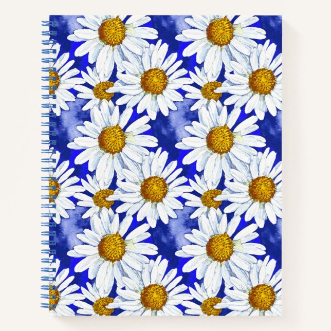 Aquarellsäcke auf Denim Blue Journal Notizbuch (Vorderseite)
