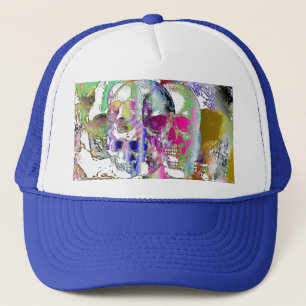 Aquarellschädel - truckerkappe