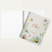 Aquarellschmetterlinge Personalisierte Blume