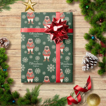 Aquarellschneeflocken Grüner Mops Weihnachten