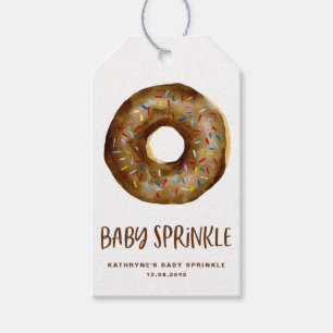 Aquarellschokolade Donut Baby Sprinkle Vielen Dank Geschenkanhänger
