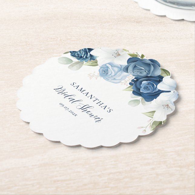 Aquarellschrift Blumenschrift Modernes Brautparty Untersetzer (angewinkelt)