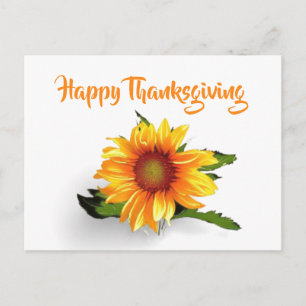 Aquarellsonnenblume Postkarte