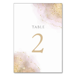 Aquarellspritzdesign Tischnummer 2